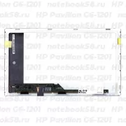 Матрица для ноутбука HP Pavilion G6-1201 (1366x768 HD) TN, 40pin, Матовая