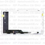 Матрица для ноутбука HP Pavilion G6-1242 (1366x768 HD) TN, 40pin, Матовая