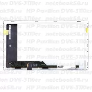 Матрица для ноутбука HP Pavilion DV6-3110er (1366x768 HD) TN, 40pin, Матовая