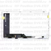 Матрица для ноутбука HP Pavilion DV6-3157 (1366x768 HD) TN, 40pin, Матовая