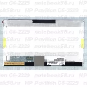 Матрица для ноутбука HP Pavilion G6-2229 (1366x768 HD) TN, 40pin, Матовая