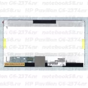 Матрица для ноутбука HP Pavilion G6-2374nr (1366x768 HD) TN, 40pin, Матовая