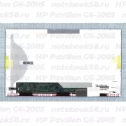 Матрица для ноутбука HP Pavilion G6-2005 (1366x768 HD) TN, 40pin, Матовая