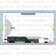 Матрица для ноутбука HP Pavilion G6-2045 (1366x768 HD) TN, 40pin, Матовая