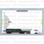 Матрица для ноутбука HP Pavilion G6-2046 (1366x768 HD) TN, 40pin, Матовая