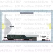 Матрица для ноутбука HP Pavilion DV6-3187 (1366x768 HD) TN, 40pin, Матовая