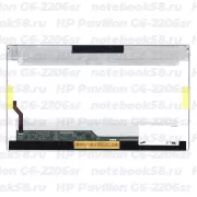 Матрица для ноутбука HP Pavilion G6-2206sr (1366x768 HD) TN, 40pin, Глянцевая