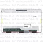 Матрица для ноутбука HP Pavilion G6-1c13 (1366x768 HD) TN, 40pin, Глянцевая