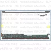 Матрица для ноутбука HP Pavilion G6-1026 (1366x768 HD) TN, 40pin, Глянцевая