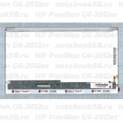 Матрица для ноутбука HP Pavilion G6-2012er (1366x768 HD) TN, 40pin, Глянцевая