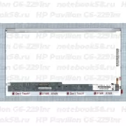 Матрица для ноутбука HP Pavilion G6-2291nr (1366x768 HD) TN, 40pin, Глянцевая