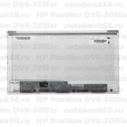 Матрица для ноутбука HP Pavilion DV6-3015sr (1366x768 HD) TN, 40pin, Глянцевая