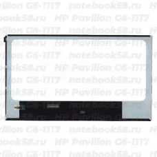 Матрица для ноутбука HP Pavilion G6-1117 (1366x768 HD) TN, 40pin, Глянцевая