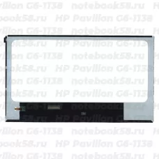 Матрица для ноутбука HP Pavilion G6-1138 (1366x768 HD) TN, 40pin, Глянцевая