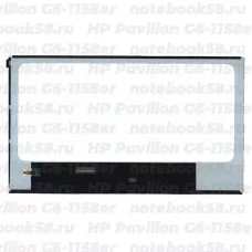 Матрица для ноутбука HP Pavilion G6-1158er (1366x768 HD) TN, 40pin, Глянцевая