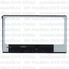 Матрица для ноутбука HP Pavilion DV6-3150sr (1366x768 HD) TN, 40pin, Глянцевая