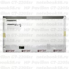 Матрица для ноутбука HP Pavilion G7-2205sr (1600x900 HD+) TN, 40pin, Матовая