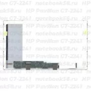 Матрица для ноутбука HP Pavilion G7-2241 (1600x900 HD+) TN, 40pin, Глянцевая