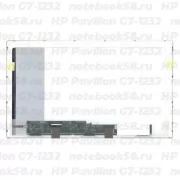 Матрица для ноутбука HP Pavilion G7-1232 (1600x900 HD+) TN, 40pin, Глянцевая