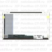 Матрица для ноутбука HP Pavilion G7-1333 (1600x900 HD+) TN, 40pin, Матовая