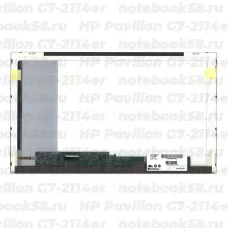 Матрица для ноутбука HP Pavilion G7-2114er (1600x900 HD+) TN, 40pin, Матовая