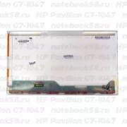 Матрица для ноутбука HP Pavilion G7-1047 (1600x900 HD+) TN, 40pin, Глянцевая