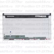 Матрица для ноутбука HP Pavilion G7-2379sr (1600x900 HD+) TN, 40pin, Матовая