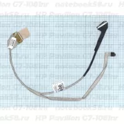 Шлейф матрицы для ноутбука HP Pavilion G7-1081nr (40pin LVDS, LED)