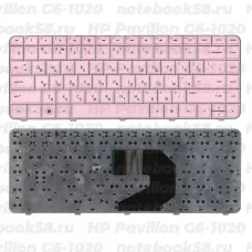 Клавиатура для ноутбука HP Pavilion G6-1020 Розовая