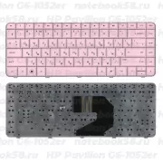 Клавиатура для ноутбука HP Pavilion G6-1052er Розовая