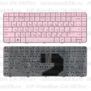 Клавиатура для ноутбука HP Pavilion G6-1107er Розовая