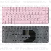 Клавиатура для ноутбука HP Pavilion G6-1225sr Розовая