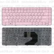 Клавиатура для ноутбука HP Pavilion G6-1249 Розовая