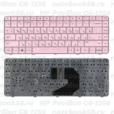 Клавиатура для ноутбука HP Pavilion G6-1256 Розовая