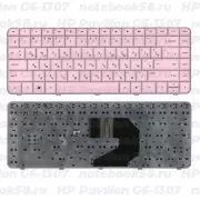 Клавиатура для ноутбука HP Pavilion G6-1307 Розовая