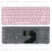 Клавиатура для ноутбука HP Pavilion G6-1329er Розовая