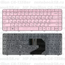 Клавиатура для ноутбука HP Pavilion G6-1358er Розовая