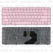 Клавиатура для ноутбука HP Pavilion G6-1b71 Розовая
