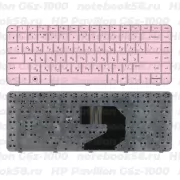 Клавиатура для ноутбука HP Pavilion G6z-1000 Розовая