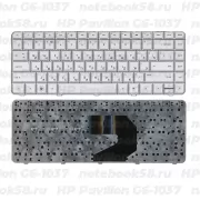 Клавиатура для ноутбука HP Pavilion G6-1037 Серебристая