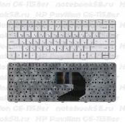 Клавиатура для ноутбука HP Pavilion G6-1158er Серебристая