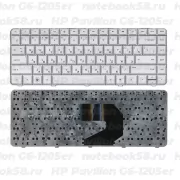 Клавиатура для ноутбука HP Pavilion G6-1205er Серебристая