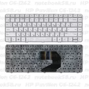 Клавиатура для ноутбука HP Pavilion G6-1242 Серебристая