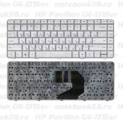 Клавиатура для ноутбука HP Pavilion G6-1315er Серебристая