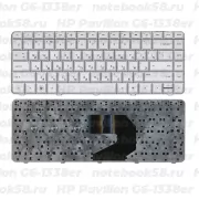 Клавиатура для ноутбука HP Pavilion G6-1338er Серебристая