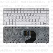Клавиатура для ноутбука HP Pavilion G6-1387 Серебристая