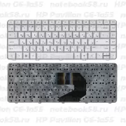 Клавиатура для ноутбука HP Pavilion G6-1a55 Серебристая
