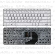 Клавиатура для ноутбука HP Pavilion G6-1c32nr Серебристая