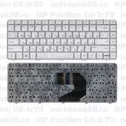 Клавиатура для ноутбука HP Pavilion G6-1c70 Серебристая