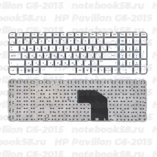 Клавиатура для ноутбука HP Pavilion G6-2015 Белая, без рамки